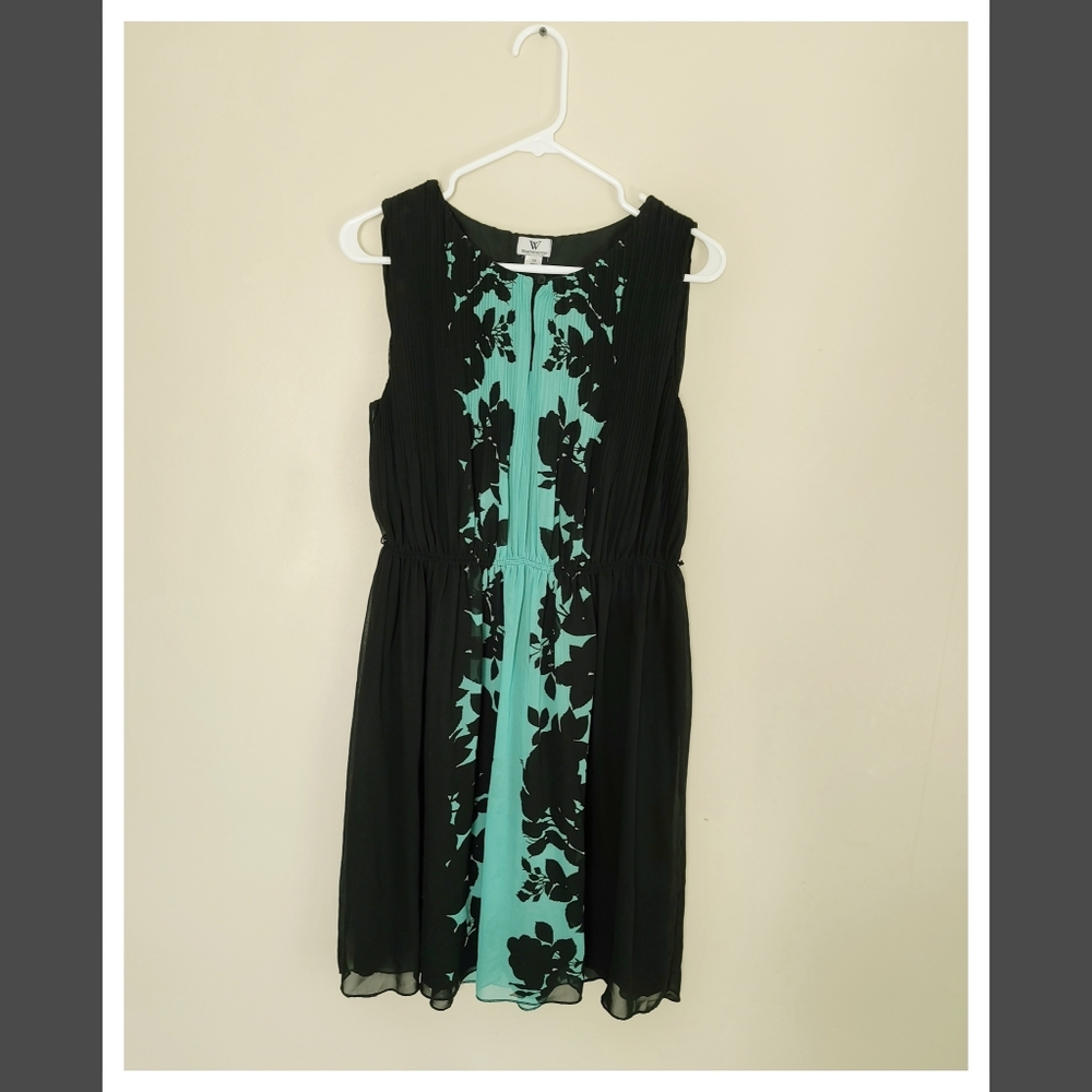 Pleated Shift Dress